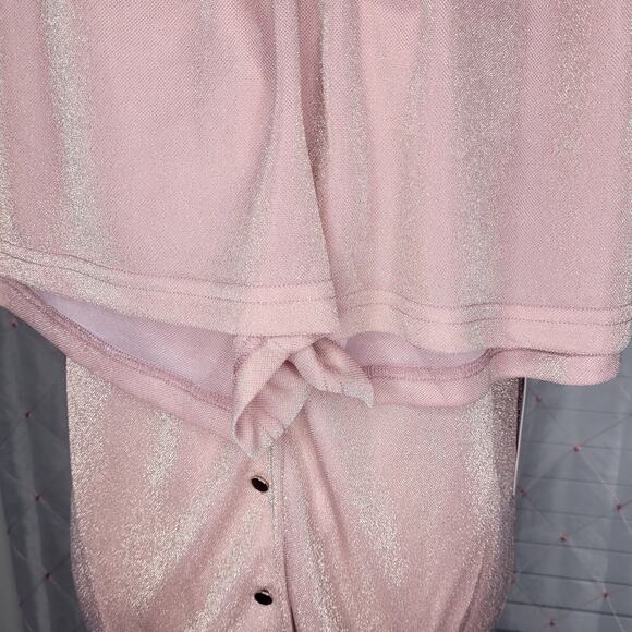 Aerosoles Pale Mauve Fairycore‎ Coquette Princess Shimmery Shorts Pajama Set NWT - Picture 3 of 12